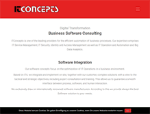 Tablet Screenshot of itconcepts.ch